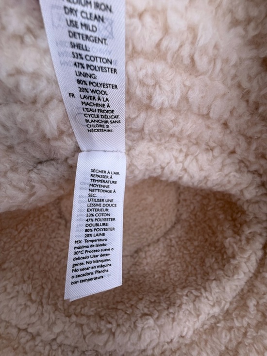 Cos Organic Cotton Wool Mix Reversible Shearling Sherpa Bucket Hat main image 6